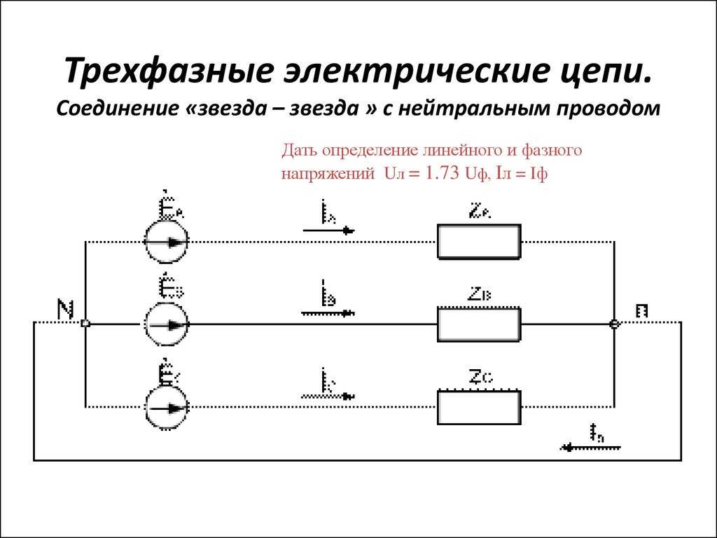Трехфазные цепи переменного тока