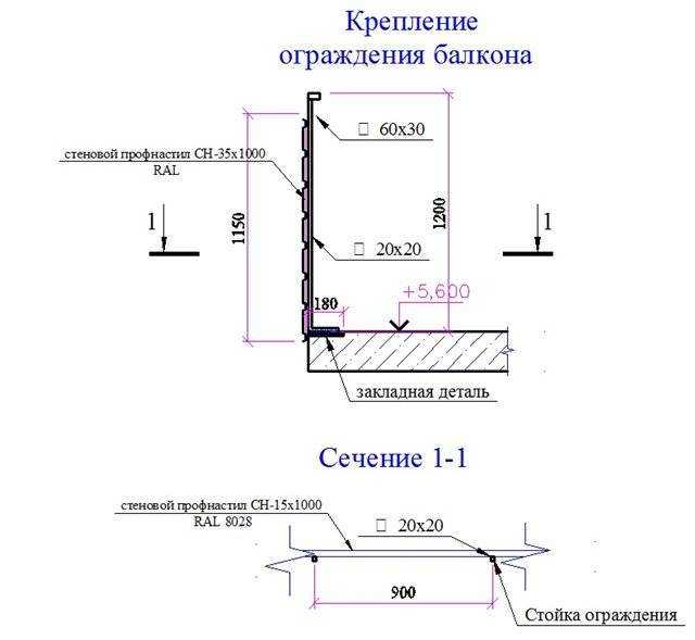 Высота ограждения балкона (по госту): укрепление, ремонт, утепление парапета балкона или лоджии