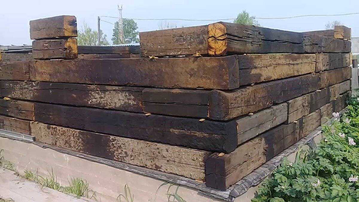 Баня из шпал: технология, количество шпал и особенности