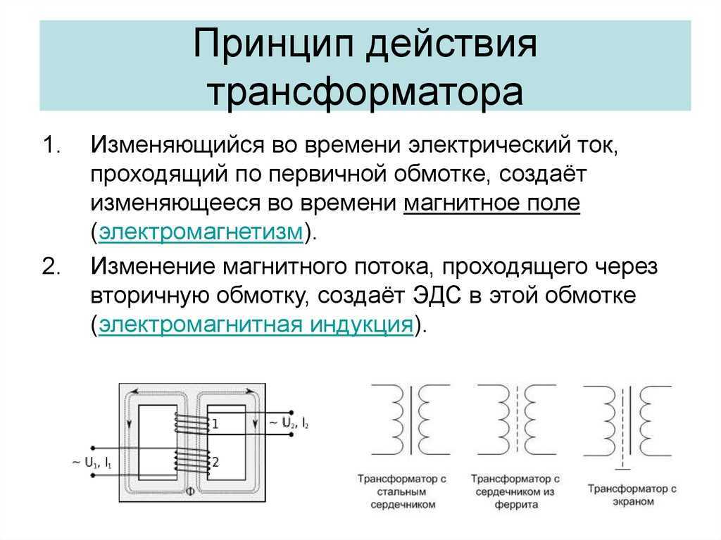 Виды трансформаторов