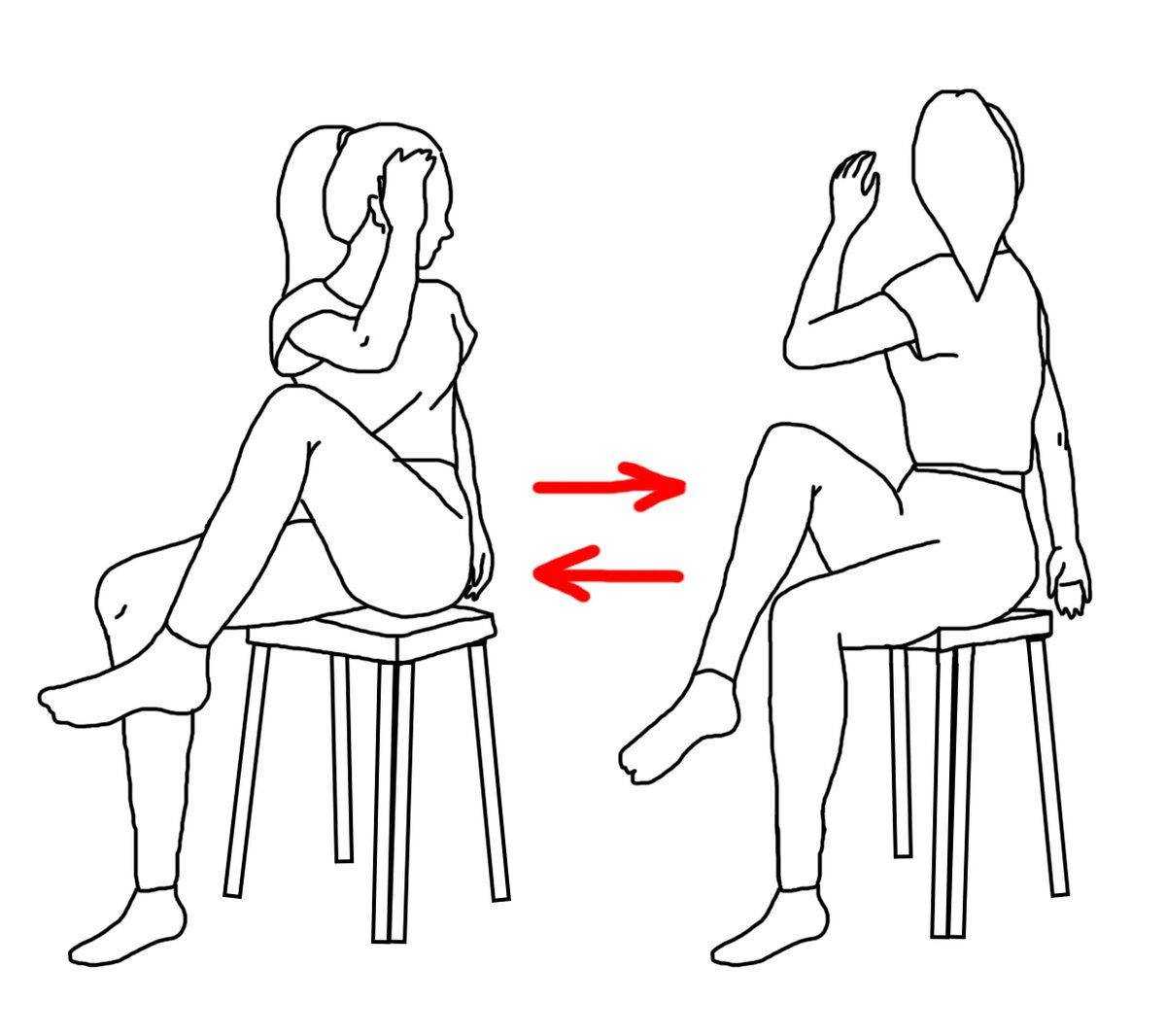 Положение тела с руками выше опоры ног и параллельными полу