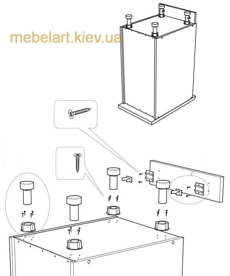 На каком расстоянии устанавливается цоколь кухни?