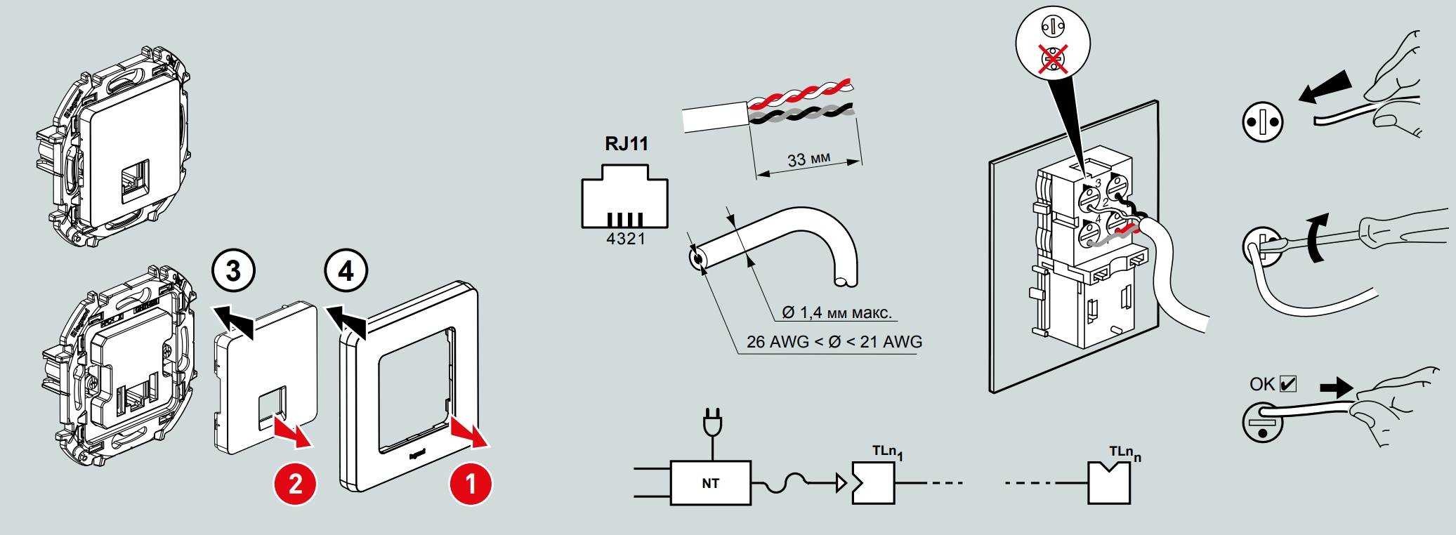 Монтаж компьютерной (сетевой) розетки rj-45 своими руками